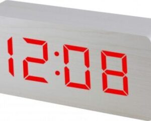 Digitálny LED budík MPM s dátumom a teplomerom C02.3565.00 RED