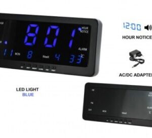 Digitálny LED budík/ hodiny MPM s dátumom a teplomerom C02.3568