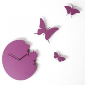 Hodiny Diamantini & Domeniconi Butterfly violet 40cm