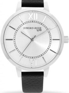 Náramkové hodinky JVD SUNDAY Rose Classic FOREVER BLACK