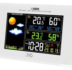 Rádiom riadená meteorologická stanica JVD strieborná RB9197.2