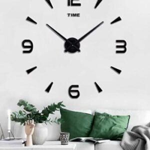 3D Nalepovacie hodiny DIY Clock XL Novo 90-130cm