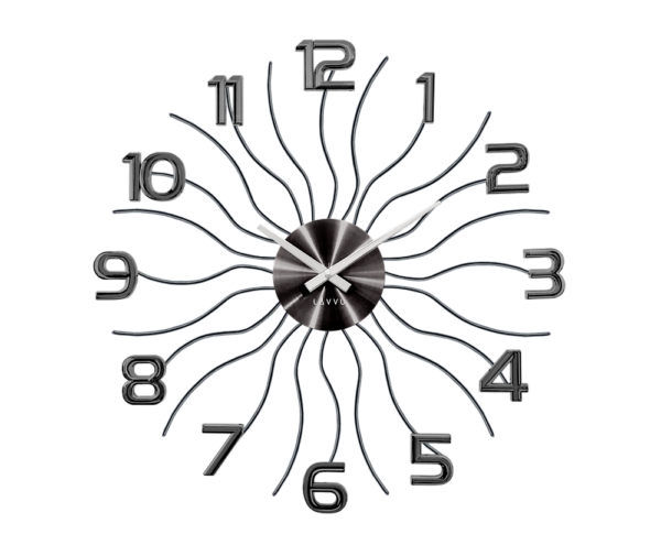 Nástenné hodiny LAVVU Sun LCT1222 antracit
