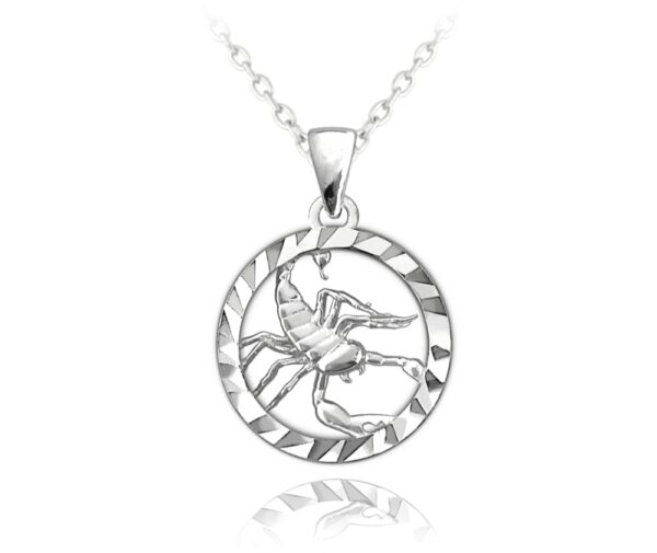 Strieborný náhrdelník Zodiak - Škorpión Minet JMAS9411SN45